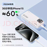 品勝【3C認證】充電寶自帶雙線(xiàn)20000毫安大容量可上飛機22.5W快充移動(dòng)電源適用蘋(píng)果17promax小米華為白 曬單實(shí)拍圖