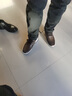 零度男鞋冬季新款潮流商務休閑皮鞋男英倫風真皮軟底一腳蹬運動休閑鞋 棕色 標準皮鞋碼 41 (255mm) 曬單實拍圖