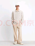 杰克·瓊斯（JACK&JONES）男裝25年秋冬季衛衣男肌理提花寬松長(cháng)袖拉鏈半高領(lǐng)套頭休閑打底衫 A00月光灰 常規 XL （185） 曬單實(shí)拍圖