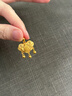 周大生黃金吊墜金鎖平安鎖錦鯉福字鎖鈴鐺吊墜成人項(xiàng)鏈情人節(jié)禮多退少補(bǔ) 約6.9g 曬單實(shí)拍圖