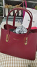 袋鼠（KANGAROO）真皮女士包包2025氣質(zhì)媽媽牛皮手提包時(shí)尚百搭單肩斜挎 酒紅色 曬單實(shí)拍圖
