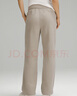 lululemon丨Loungeful 女士休閑直筒長(cháng)褲 LW5EO5A 河石色 XS 曬單實(shí)拍圖