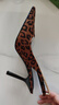 CHARLES&KEITH豹紋尖頭氣質(zhì)包頭涼鞋高跟鞋生日禮物送女友CK1-60280451 ANIMAL PRINT BROWN棕色/深棕色 38 （245） 曬單實(shí)拍圖
