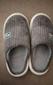 回力純色男女棉拖室內外穿防滑鎖溫加絨棉拖鞋HL1021灰色40-41碼 曬單實(shí)拍圖