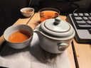 雅瓷汝窯旅行單人茶具套裝便攜式一壺一杯禮盒裝吉祥如意杯 汝窯吉祥如意杯1件 一壺1杯 曬單實(shí)拍圖