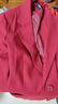 VEROMODA西服女2025秋冬新款平駁領(lǐng)單?？坶T(mén)襟西服325108010 甘川紅色 L 曬單實(shí)拍圖