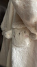 戴維貝拉（DAVE＆BELLA）滿(mǎn)月寶寶連體衣嬰幼兒保暖爬爬服牛奶絨小童衣服冬裝新款女寶睡衣 米白【現貨】 80cm （建議身高73-80cm） 曬單實(shí)拍圖