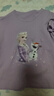 迪士尼女童短袖t恤棉愛(ài)莎公主t恤兒童上衣夏裝2025夏季女孩LX81280紫130 曬單實(shí)拍圖
