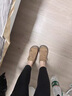 回力四季厚底增高樂(lè )福鞋女2025春秋新款翻毛皮勃肯鞋顯瘦百搭女單鞋 深棕色 39 曬單實(shí)拍圖