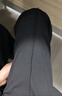麥檬MM商場(chǎng)同款24秋新品黑色顯瘦百搭休閑運動(dòng)直筒褲5F8152011 黑色 M 曬單實(shí)拍圖