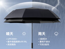 京東京造 黑武士 雨傘反向手動(dòng)折疊傘太陽(yáng)傘遮陽(yáng)晴雨傘大號十骨23寸105CM 曬單實(shí)拍圖