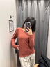 BESNOS意大利品牌保暖內衣女蠶絲羊毛女士秋冬加絨加厚打底套裝秋衣秋褲 寶石紅 2XL （165-170cm） 140-160斤 曬單實拍圖