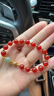 建祿紅瑪瑙手串珠和田玉石手鏈水晶本命年首飾母親生日新年禮物送媽媽 曬單實(shí)拍圖