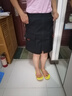 NEW BALANCE NB 女款夏季拉鏈純色魔術(shù)貼口袋休閑運動(dòng)短裙半身裙 AWK12308-BK （修身版型無(wú)內襯） M 曬單實(shí)拍圖