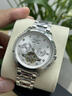 瑞士正品浪琴Longines手表男士多功能鏤空機械表防水夜光專(zhuān)用男表 本色白面鋼帶款 曬單實(shí)拍圖