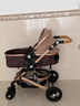 ANGI BABY嬰兒推車(chē)可坐可躺嬰兒車(chē)輕便折疊新生兒減震高景觀(guān)雙向兒童手推車(chē) 輕奢香檳金【一鍵收車(chē)+四輪EVA】 曬單實(shí)拍圖