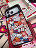 CASETIFY Hello Kitty x CASETiFY 三麗鷗聯(lián)名 貼紙 適用于iPhone17/16/15 Air/Pro/Max手機殼 透明黑框Magsafe iPhone 17 Pro 曬單實(shí)拍圖