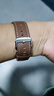 港爵適用華為手表表帶真皮gt6pro/5/watch5/4/3pro/new原裝同款新款扣運動(dòng)通用46/48mm表盤(pán)腕帶 砂礫棕 曬單實(shí)拍圖
