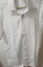 羅蒙（ROMON）【冰絲】白襯衫男士商務(wù)職業(yè)短袖抗皺免燙彈力正裝襯衣男白色44 曬單實(shí)拍圖