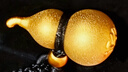 中國(guó)黃金（CHINA GOLD）葫蘆黃金吊墜男女款足金福祿轉(zhuǎn)運(yùn)珠項(xiàng)鏈中秋節(jié)生日禮物送男女友 【今/次日達(dá)】葫蘆項(xiàng)鏈【黑繩】約1.14g 曬單實(shí)拍圖
