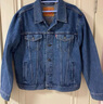 Levi's李維斯情侶同款美式經(jīng)典復古休閑時(shí)尚潮牌修身牛仔夾克外套 中藍色 M 曬單實(shí)拍圖