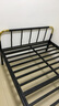 天壇家具鐵藝床經(jīng)典單雙人鋼木鐵床現(xiàn)代環(huán)保簡(jiǎn)約小戶型黑白色鐵藝婚床 鐵藝床（黑色）（不含床墊） 1.35*1.9m 曬單實(shí)拍圖