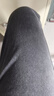 viishow水洗牛仔褲男簡(jiǎn)約復古休閑寬松百搭直筒潮牌cleanfit闊腿工裝褲子 黑色 2XL 曬單實(shí)拍圖