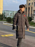 李寧（LI-NING）羽絨服男2025年新長(cháng)款連帽國旗標保暖運動(dòng)厚款鴨絨羽絨服AYMS185 185黑/銀色LOGO長(cháng)羽絨服/-5 XL 曬單實(shí)拍圖