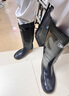 回力雨鞋男士防水鞋防滑耐磨膠鞋輕便廚師鞋雨靴套鞋807  黑色中筒 42 曬單實(shí)拍圖