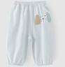 乖奇熊男女童寶寶純棉防蚊褲夏季兒童外出休閑長(cháng)褲子薄款嬰兒束腳運動(dòng)褲 夏日藍 110 曬單實(shí)拍圖