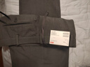 優(yōu)衣庫男裝彈力九分褲/商務(wù)通勤西褲褲子仿毛料款475572 470576 475572/06鉛灰色 L 曬單實(shí)拍圖