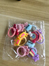 兒童發(fā)飾小橡皮筋不傷發(fā)小號寶寶扎頭發(fā)皮筋頭繩頭飾發(fā)繩發(fā)圈 彩虹10件 曬單實(shí)拍圖