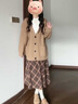 蠻丂慵懶風(fēng)寬松加厚毛衣外套女秋冬2025新款韓版百搭針織開(kāi)衫外套穿搭 針織慵懶風(fēng)開(kāi)衫（80-135斤） 曬單實(shí)拍圖