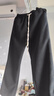 棉致加絨加厚羊羔絨顯瘦闊腿褲子女秋冬季寬松直筒休閑褲女高腰棉褲 150黑色【高品質(zhì)33.5】 XL 110-135斤 曬單實(shí)拍圖
