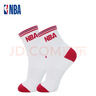 NBA襪子女士中筒休閑運動(dòng)襪四季彈性襪口吸汗透氣親膚精梳棉襪5雙 曬單實(shí)拍圖