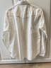 Levi's李維斯男士美式復古刺繡休閑簡(jiǎn)約商務(wù)通勤條紋長(cháng)袖翻領(lǐng)襯衫 白色 M 曬單實(shí)拍圖