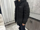 KURIOS[高端進(jìn)口鵝絨]新款羽絨服男休閑時(shí)尚保暖冬裝加厚連帽冬季外套潮 大氣黑色 S 165 【90-105斤】 曬單實(shí)拍圖