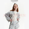 LULUALWAYS春季新品甜酷少女百搭蝴蝶結(jié)裝飾A字短褲 白色 M 曬單實(shí)拍圖