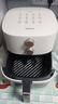 美的（Midea）家用空氣炸鍋免翻面25年新款 透明可視大窗口蒸汽嫩烤 實(shí)用大容量5.3L金屬內腔 易用旋鈕 KZE5383  曬單實(shí)拍圖