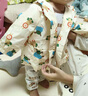 嘟嘟家童裝【一衣多穿】男童戶(hù)外服春季寶寶搖粒絨外套男女童戶(hù)外防風(fēng)衣 米白色 100 曬單實(shí)拍圖