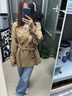 伊芙麗卡其色高級感時(shí)髦大氣風(fēng)衣早秋外套女秋2024秋裝新款 咖啡金 L 118-130斤 曬單實(shí)拍圖