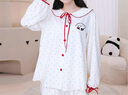 靜韻【超柔軟】睡衣女春秋款熊貓叭叭印花軟棉棉家居服長(cháng)袖套裝可外穿 曬單實(shí)拍圖
