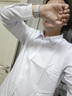 羅蒙（ROMON）純色商務(wù)職業(yè)正裝男士白襯衫工裝外套長(cháng)袖襯衣男CS108白色5XL 曬單實(shí)拍圖