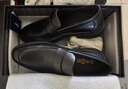 金利來(lái)（Goldlion）男鞋商務(wù)休閑正裝鞋秋季舒適輕質(zhì)時(shí)尚皮鞋50383013701A-黑-40碼 曬單實(shí)拍圖