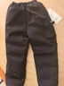 保姆鵝 大童羽絨褲保暖白鴨絨外穿加厚冬裝褲寶寶工裝褲[NM2556] 炭黑 130 曬單實(shí)拍圖