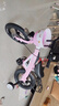 鳳凰（Phoenix）兒童自行車(chē)男孩3-6-8-10歲小孩伸縮腳踏單車(chē)中大童碟剎鎂合金 旗艦版公主粉伸縮車(chē)架一體輪99裝 14寸(適合95-110cm) 曬單實(shí)拍圖
