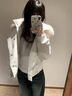 詩(shī)丹蕊韓系復古白色毛領(lǐng)短款棉服女2025年冬季新款加厚連帽羽棉襖絨服潮 白色 均碼 【可備注碼數】 曬單實(shí)拍圖