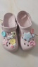名創(chuàng  )優(yōu)品（MINISO）洞洞鞋女款2025新款eva防滑防臭沙灘鞋增高涼拖鞋女夏季外穿 石英粉+紐扣小熊 36-37 曬單實(shí)拍圖