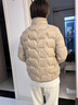 梵花秀中年媽媽羽絨服冬裝外套短款新款中老年女裝洋氣翻領(lǐng)保暖棉衣秋冬 高端白鴨絨黃色 2XL 建議穿126-141斤 曬單實(shí)拍圖