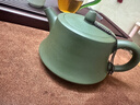 眷砂堂宜興紫砂壺純全手工名家泡茶壺大容量國工家用功夫茶具墨綠泥柱礎 墨綠泥柱礎 350ml 曬單實(shí)拍圖
